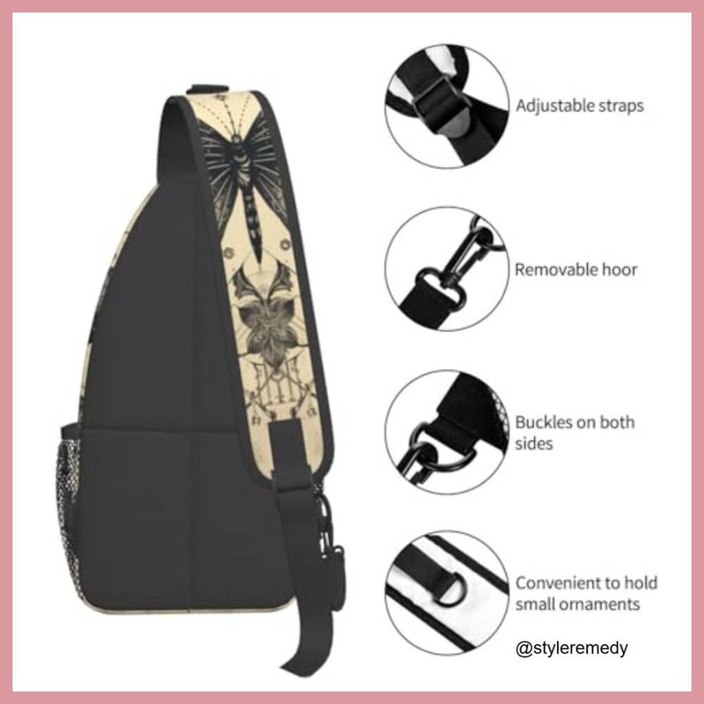 Polyester Sling Backpack With Multiple Pockets Fo… - image 5